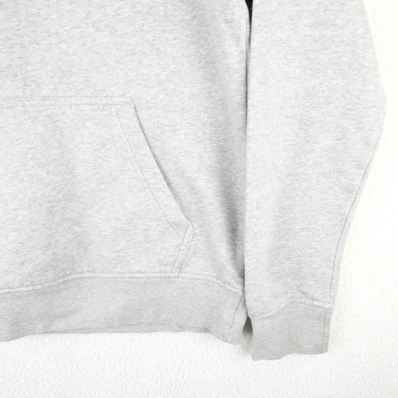 Adidas Trefoil Sweater Womens Small Gray Blue Striped Pullover Crew Sweatshirt - Picture 4 of 10